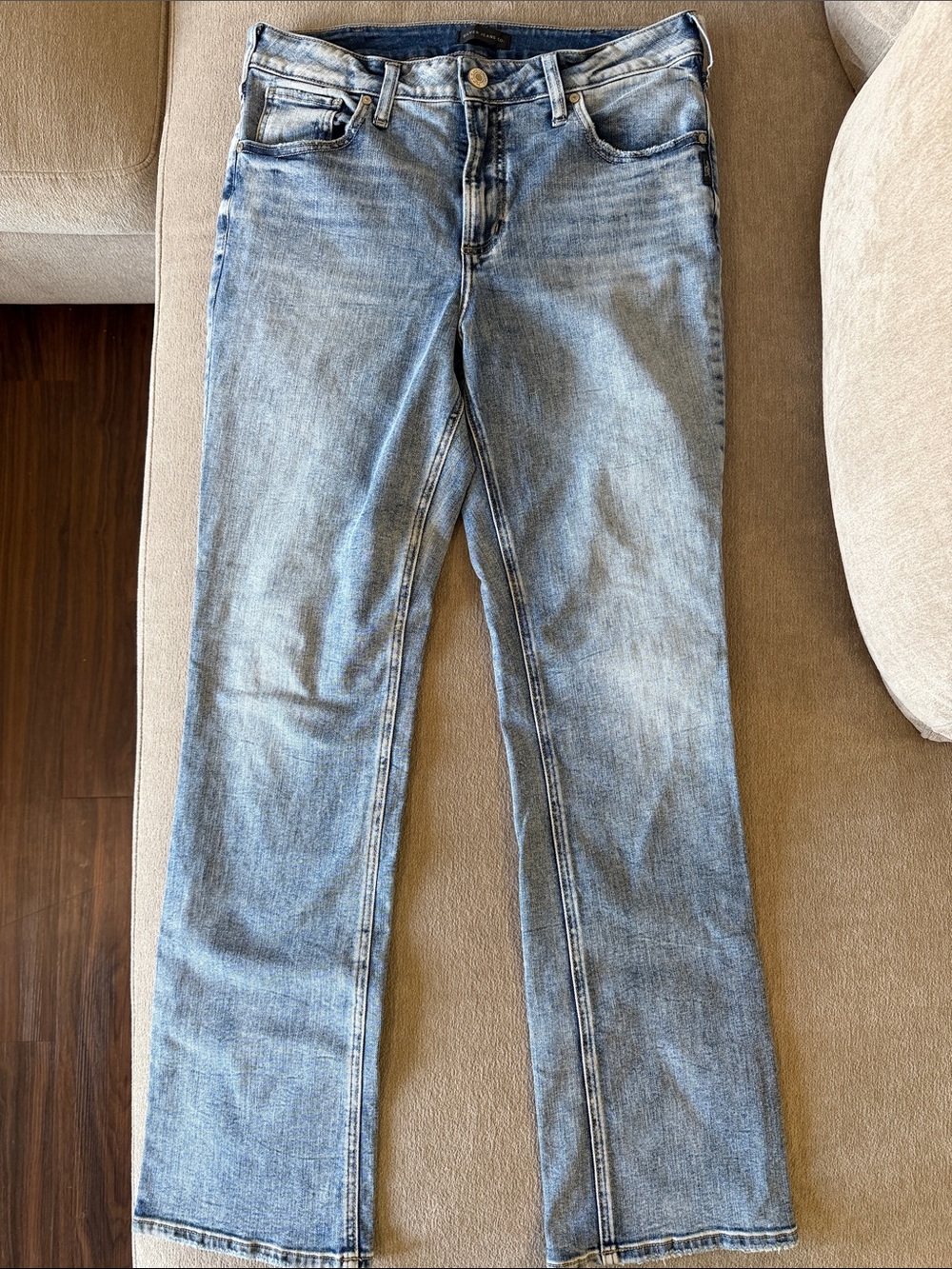Silver Jeans Light Blue Straight Leg Women's Jeans
